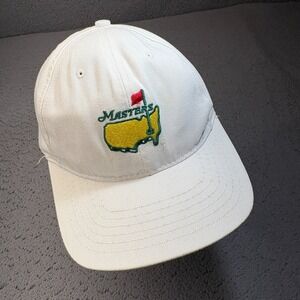 Masters Tournament Hat Cap Men Strapback White ANGC Tournament Needle Flag Golf